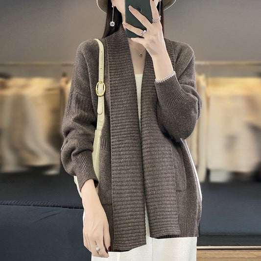 Cardigan, Long Sleeved, 100% Cashmere