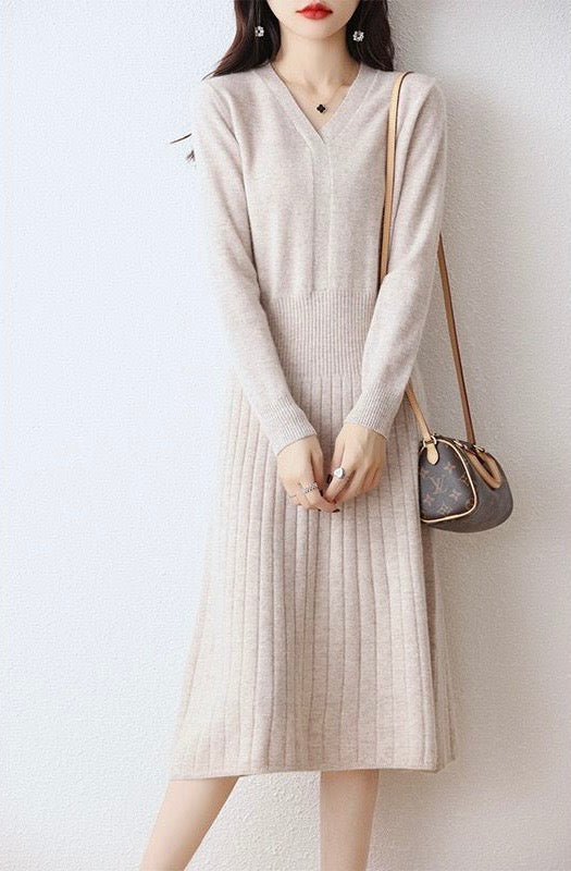 Sweater/Dress, 100% Cashmere, Long Sleeved