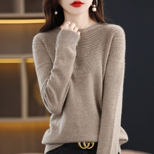 Sweater, Crew Neck, Long Sleeved, 100% Cashmere