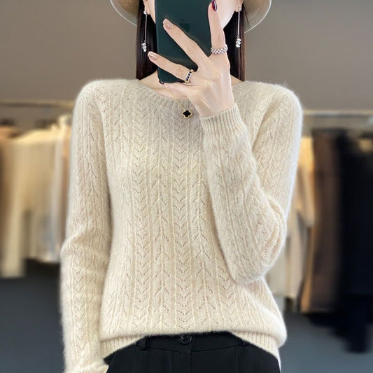 Sweater, Crew Neck, Long Sleeved, 100% Cashmere