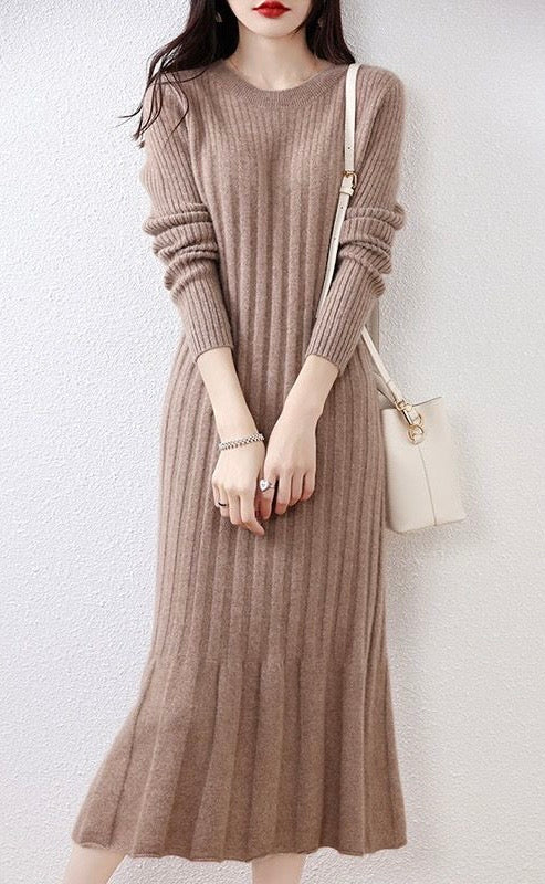 Sweater/Dress, 100% Cashmere, Long Sleeved