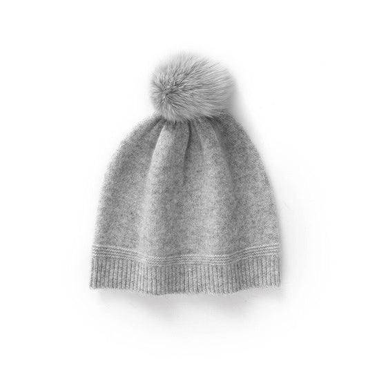 Bobble Hat, 100% Cashmere