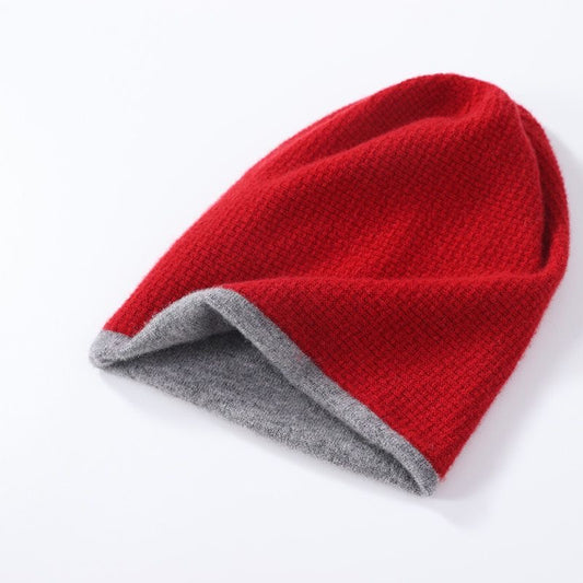 Hat, 100% Cashmere, Reversible