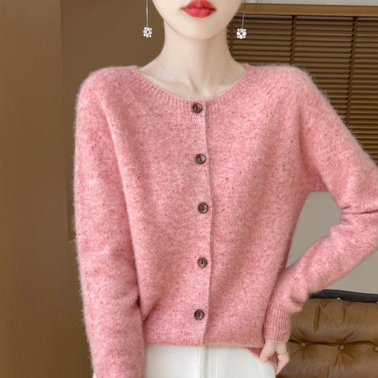 Cardigan, Long Sleeved, Buttoned Front, 100% Cashmere