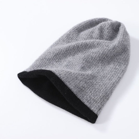 Hat, 100% Cashmere, Reversible