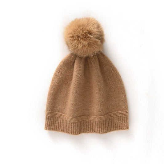 Bobble Hat, 100% Cashmere