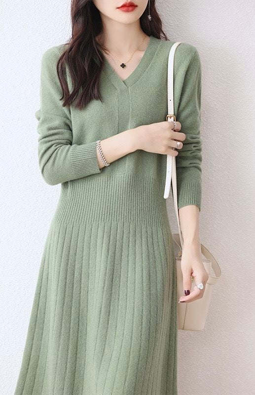 Sweater/Dress, 100% Cashmere, Long Sleeved