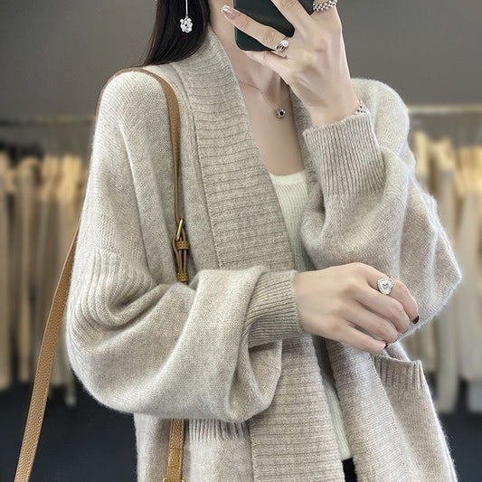 Cardigan, Long Sleeved, 100% Cashmere