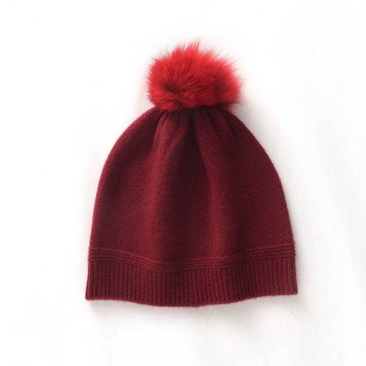 Bobble Hat, 100% Cashmere