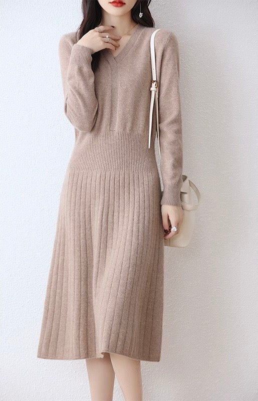 Sweater/Dress, 100% Cashmere, Long Sleeved