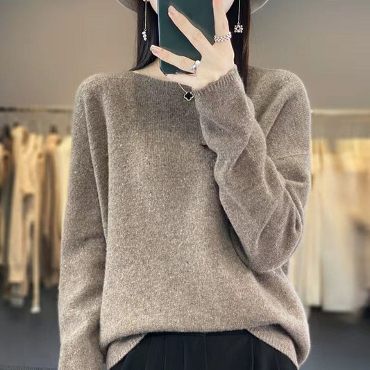 Sweater, Loose Neck, Long Sleeved, 100% Cashmere