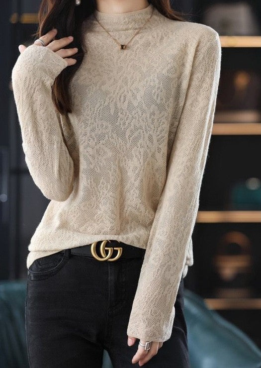 Sweater, 100% Cashmere Long Sleeved Blouse