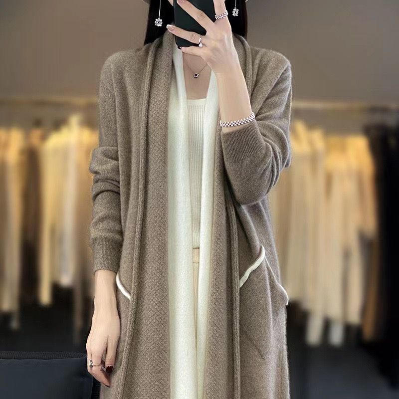 Cardigan Long Sleeved 100 Cashmere