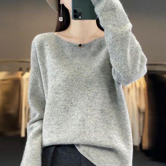 Sweater, Loose Neck, Long Sleeved, 100% Cashmere