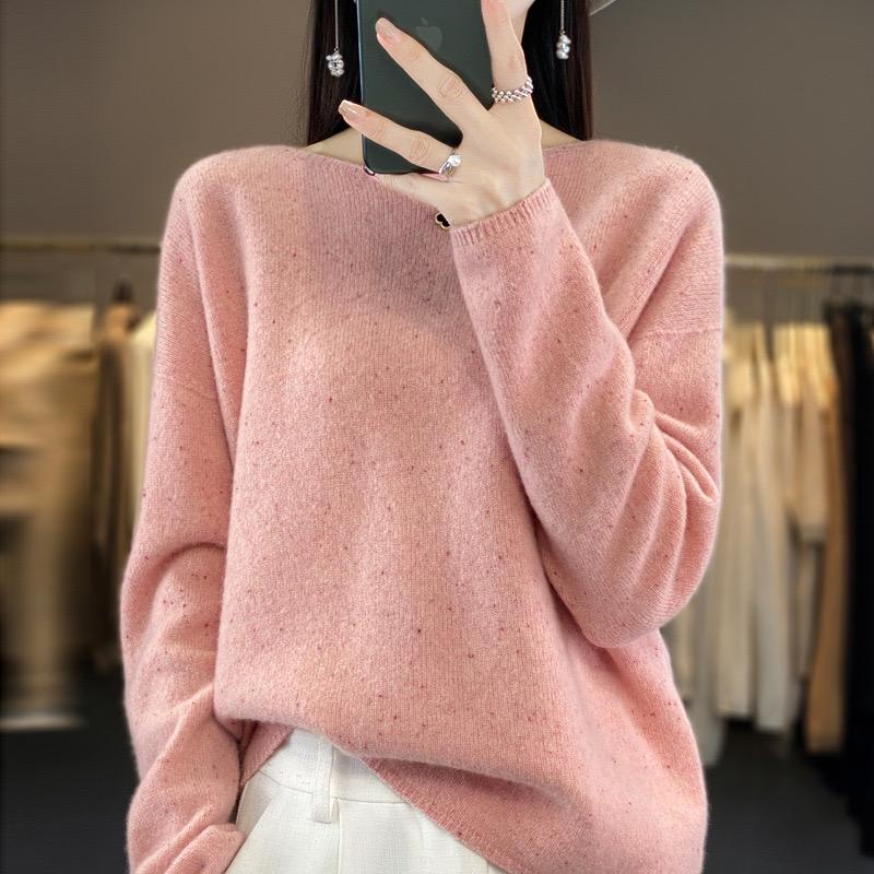 Sweater, Loose Neck, Long Sleeved, 100% Cashmere