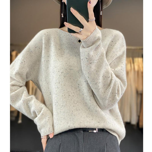 Sweater, Loose Neck, Long Sleeved, 100% Cashmere